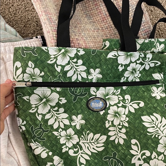 Green Floral Travel Bag Set - Picture 7 of 8